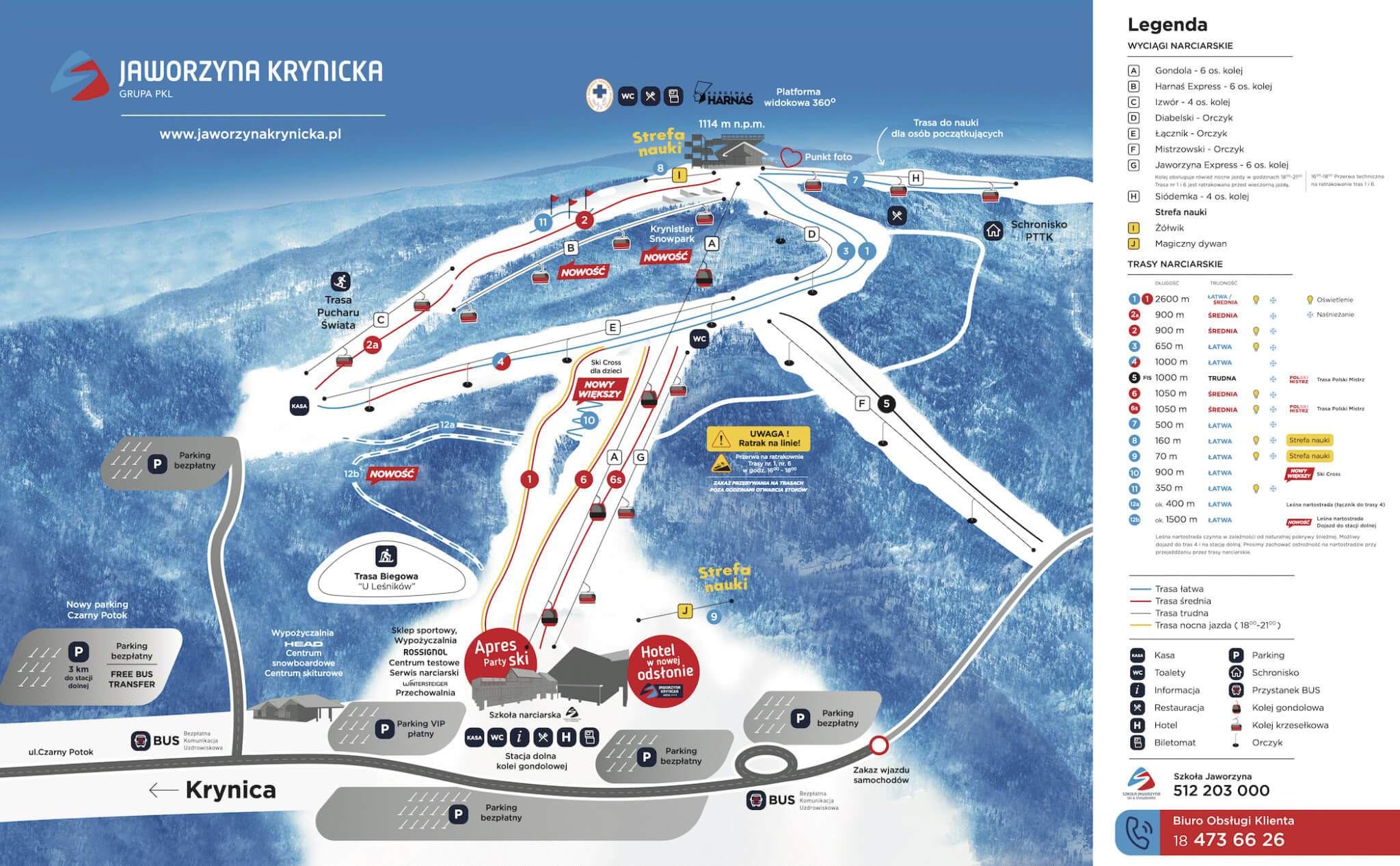 Jaworzyna Krynicka - mapa stacji Jaworzyna Krynicka - mapa stacji